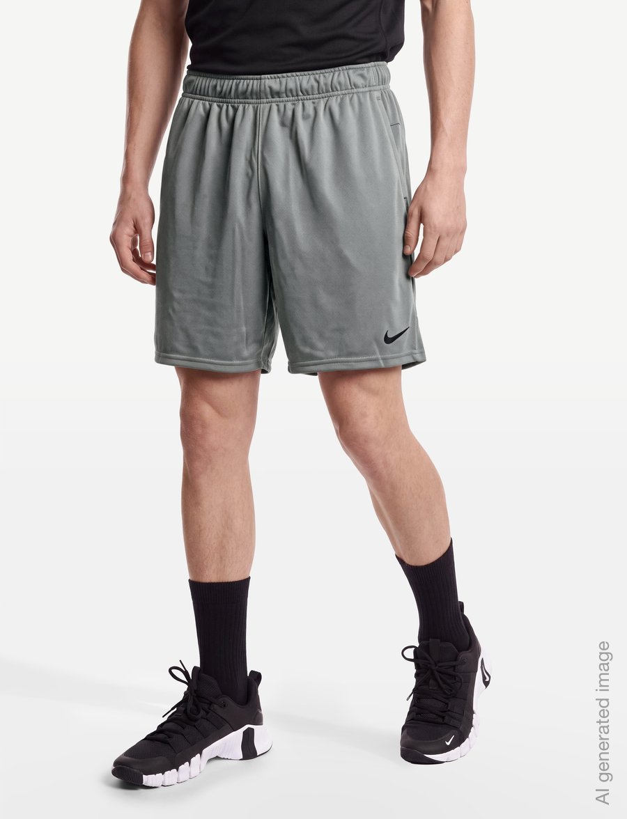 Nike - Nike Dri-FIT Form 7 Inch Shorts - träningsshorts - smoke grey/black - 3