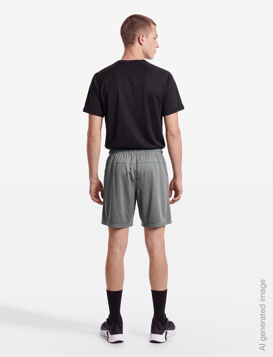 Nike - Nike Dri-FIT Form 7 Inch Shorts - träningsshorts - smoke grey/black - 4