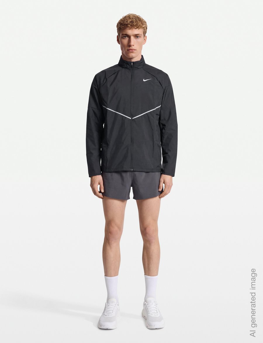 Nike - M NK UV RPL MILER JKT - urheilutakit - black/anthracite/reflective si - 0