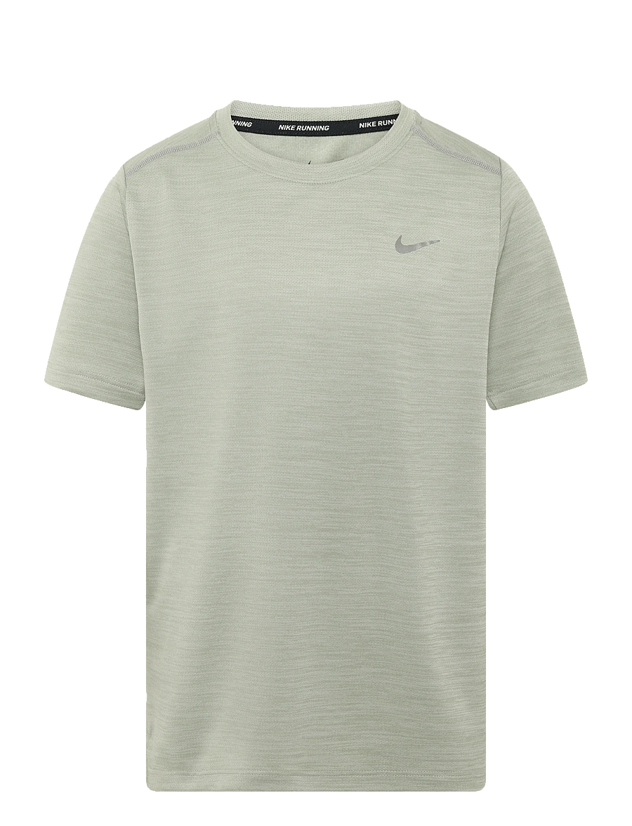 Nike - K NK DF MILER SS TOP - spruce fog/barely green/reflec - 0