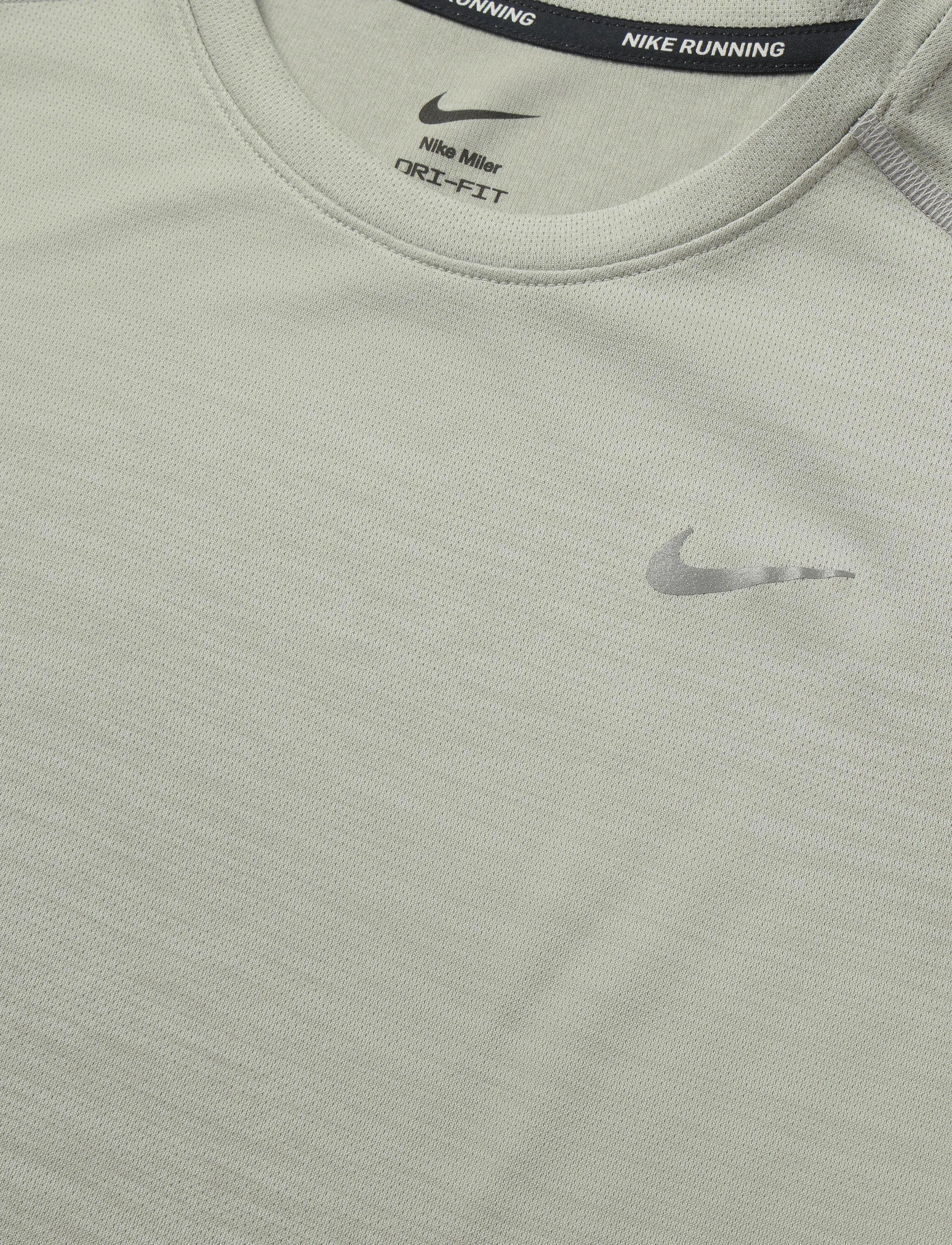Nike - K NK DF MILER SS TOP - spruce fog/barely green/reflec - 2