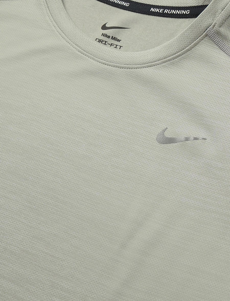 Nike - K NK DF MILER SS TOP - spruce fog/barely green/reflec - 2