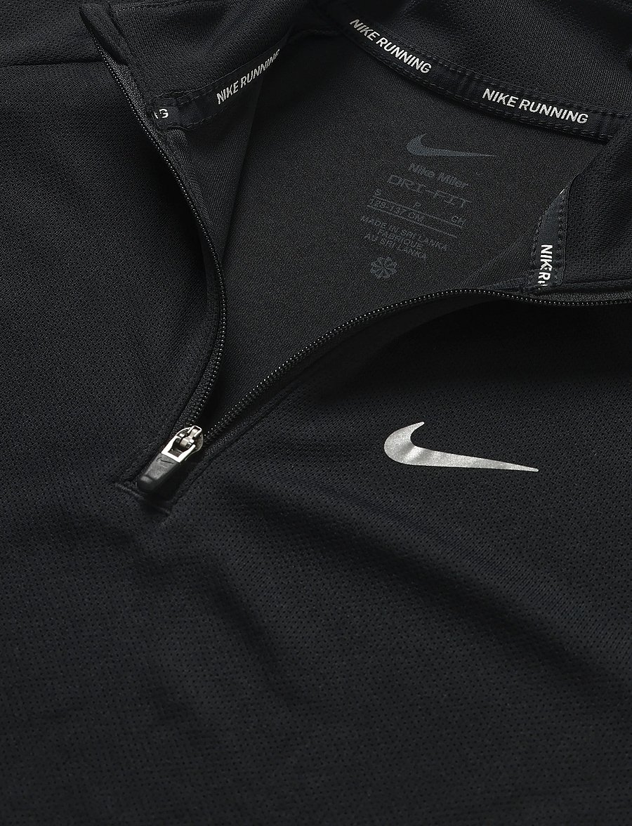 Nike - K NK DF MILER HZ TOP - sporttoppar - black/reflective silv - 2