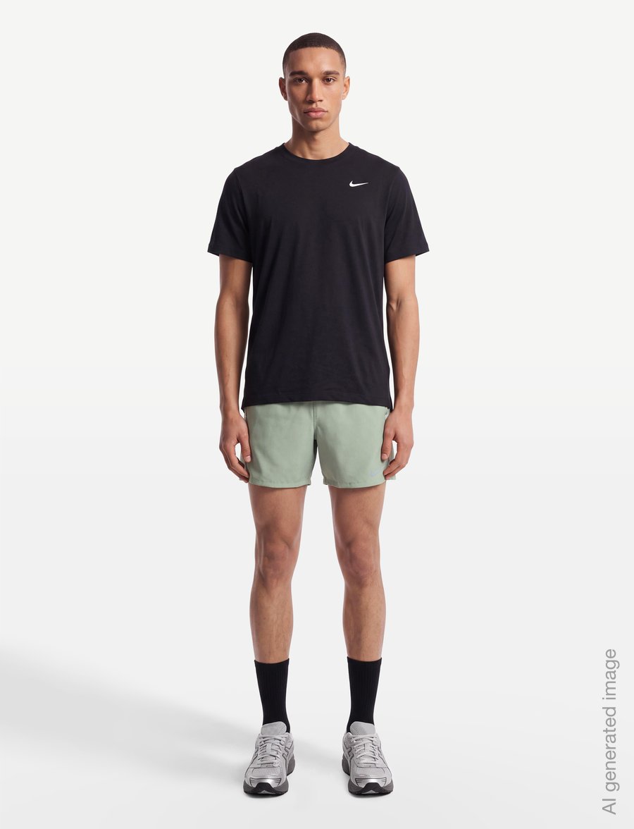 Nike - Nike Dri-Fit Miler Short - lühikesed spordipüksid - spruce fog/barely green/reflec - 0