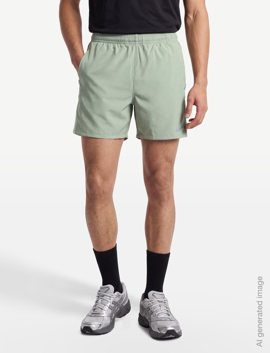 Nike - Nike Dri-Fit Miler Short - lühikesed spordipüksid - spruce fog/barely green/reflec - 3