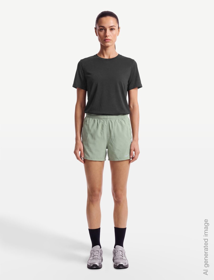 Nike - Nike Dri-Fit Miler Short - lühikesed spordipüksid - spruce fog/barely green/reflec - 4