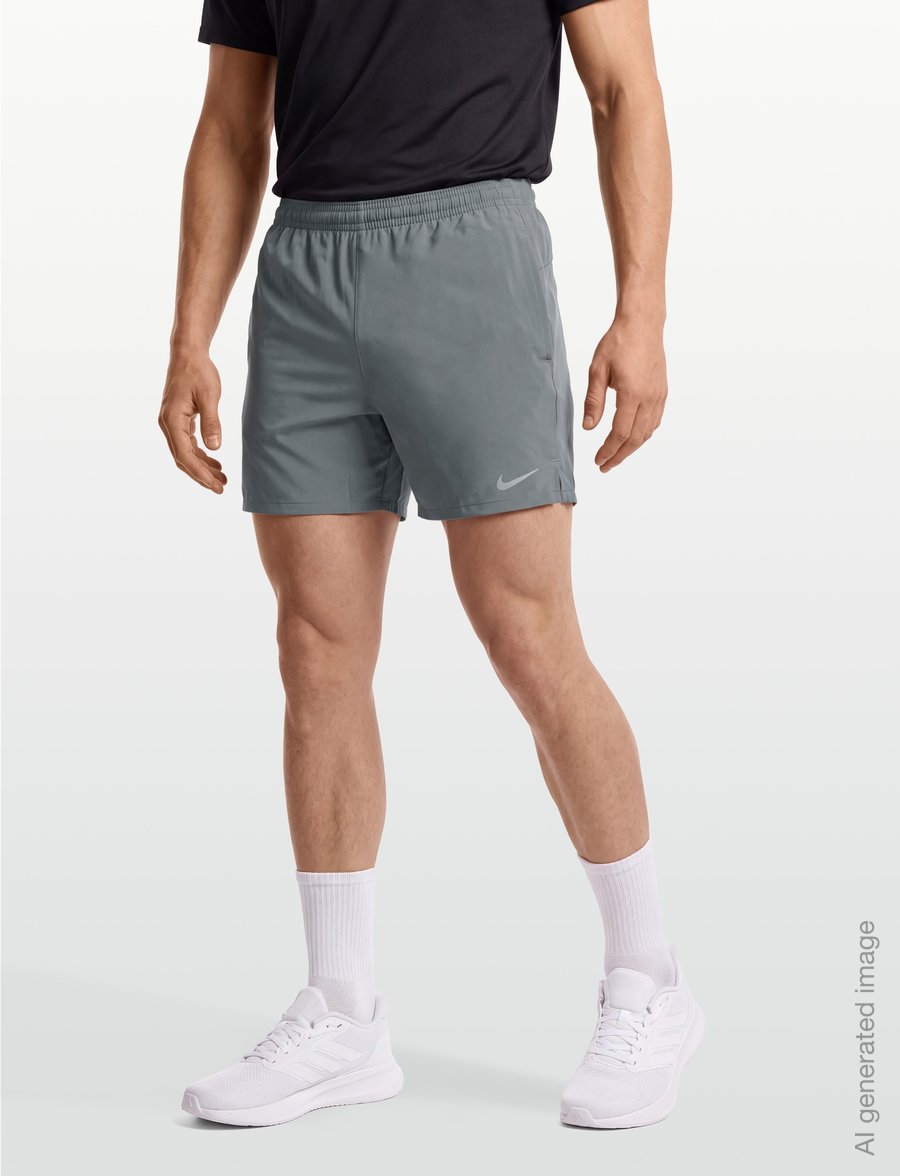 Nike - Nike Dri-Fit Miler Short - sport-shorts - smoke grey/smoke grey/reflecti - 3