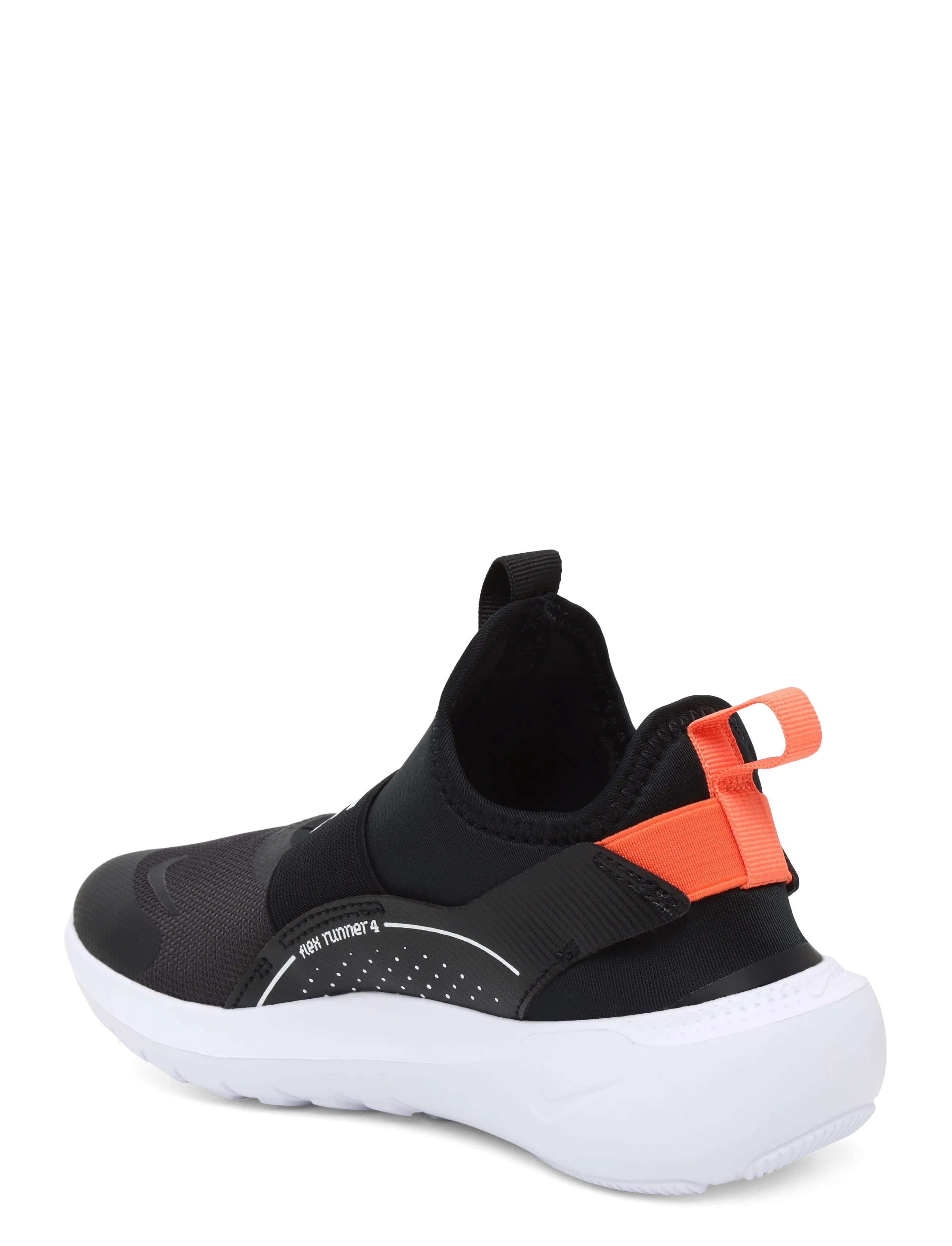 Nike - FLEX RUNNER 4 (GS) - løbesko - black/turf orange-white - 1