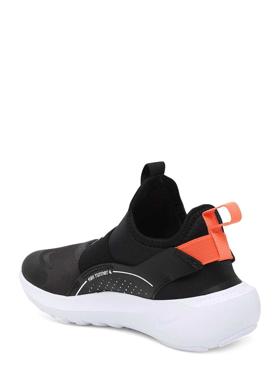 Nike - FLEX RUNNER 4 (GS) - løbesko - black/turf orange-white - 1