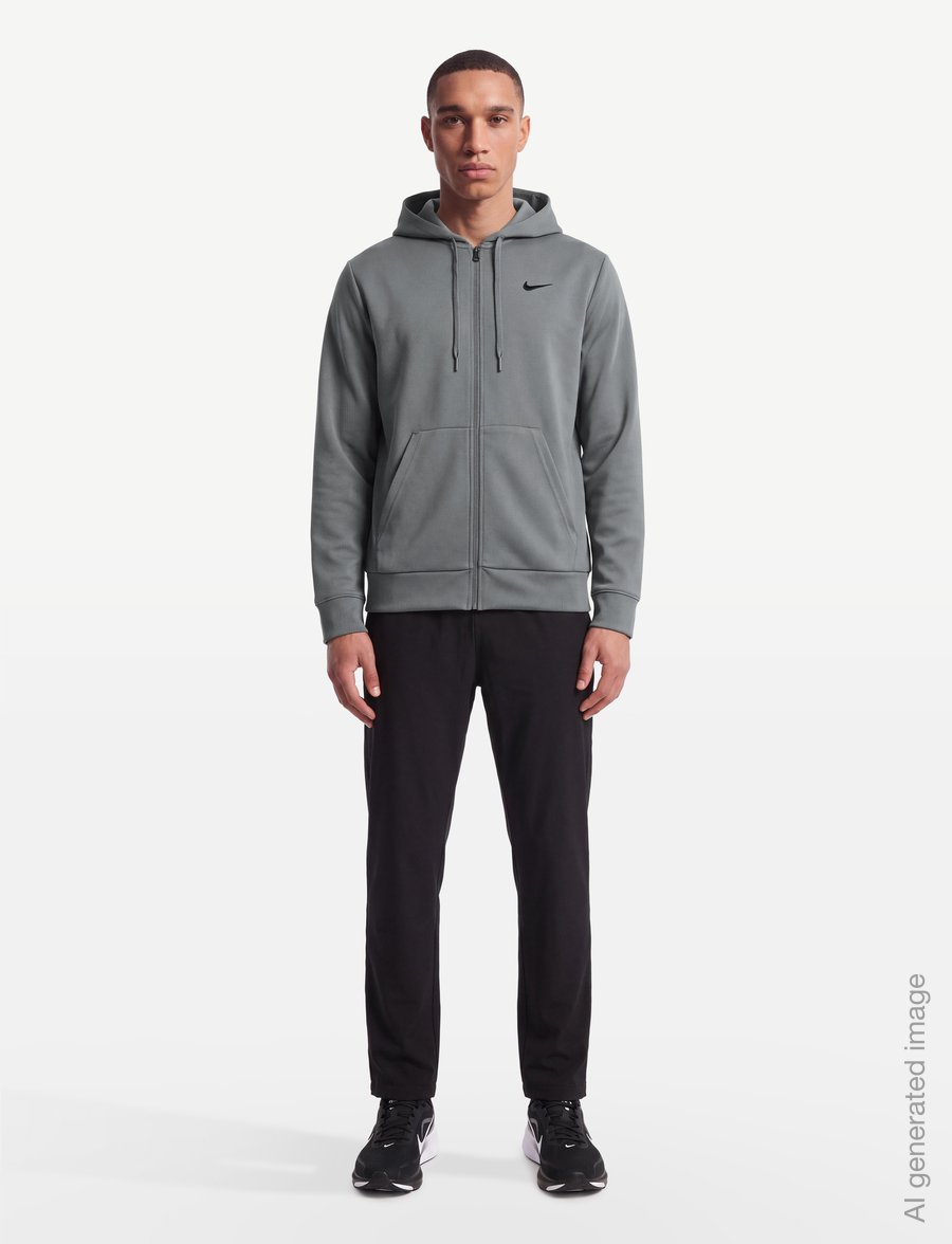 Nike - Nike UV Flex Fleece Hoodie - džemperiai su gobtuvu - smoke grey/smoke grey/black - 0