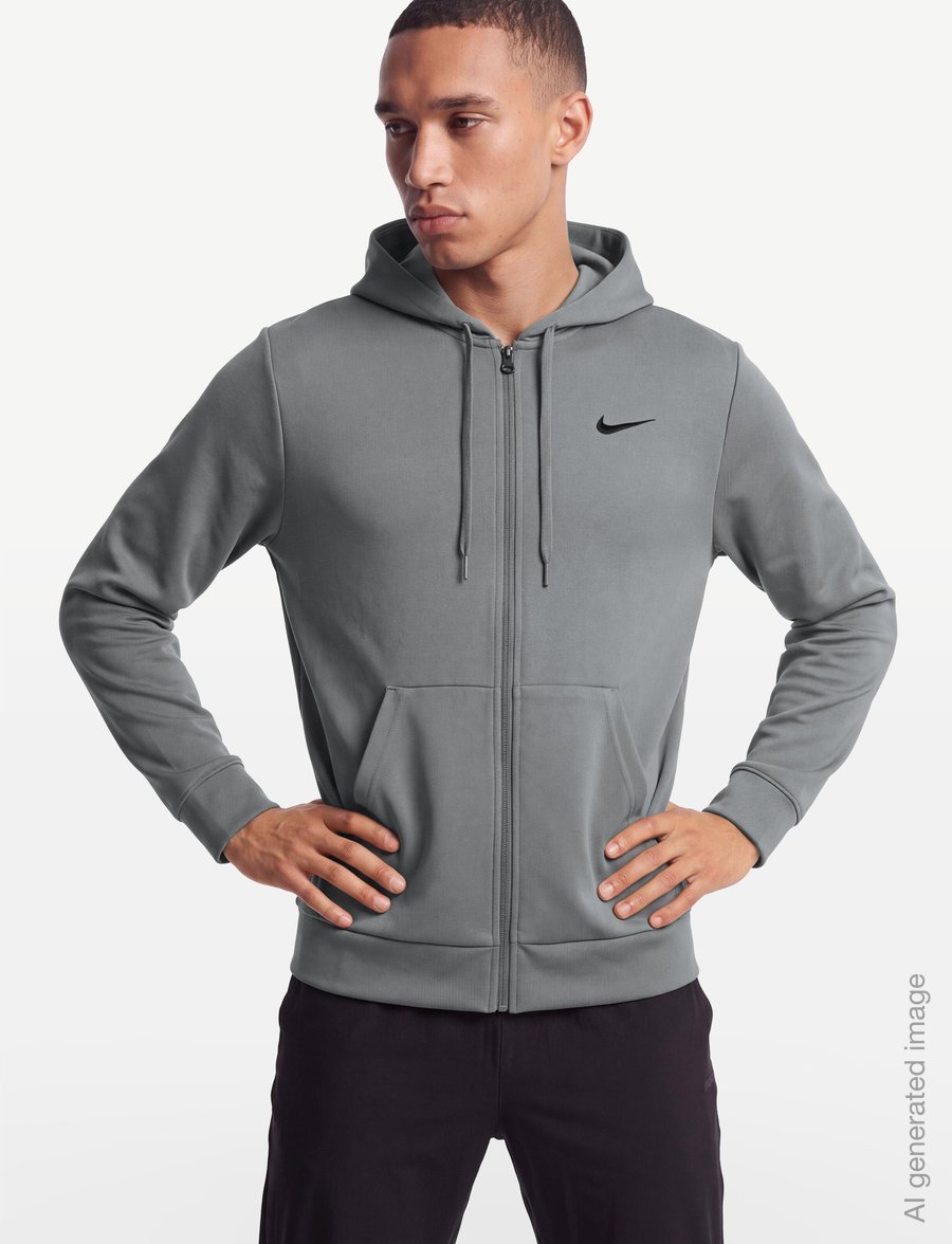 Nike - Nike UV Flex Fleece Hoodie - džemperiai su gobtuvu - smoke grey/smoke grey/black - 3