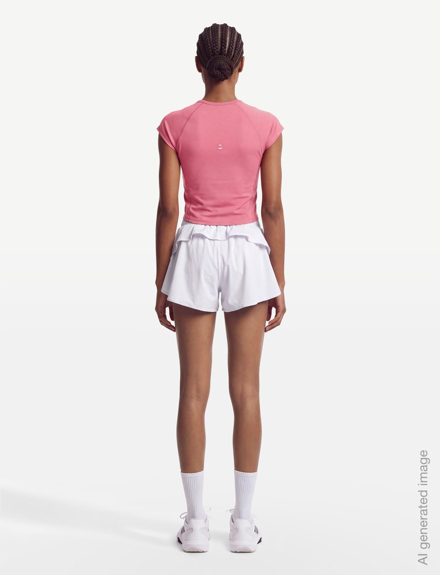 Nike - Nike Tempo Swoosh Run Top - crop-tops - peony/photon dust/reflective s - 4