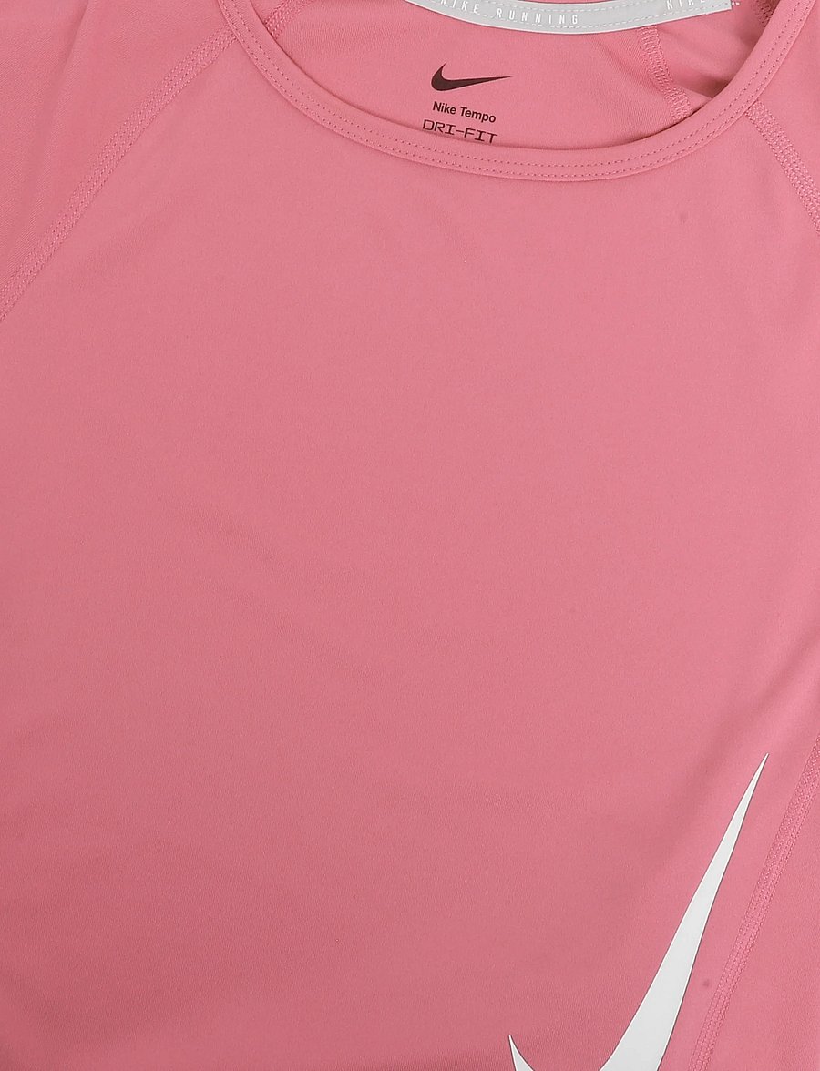 Nike - Nike Tempo Swoosh Run Top - crop tops - peony/photon dust/reflective s - 2