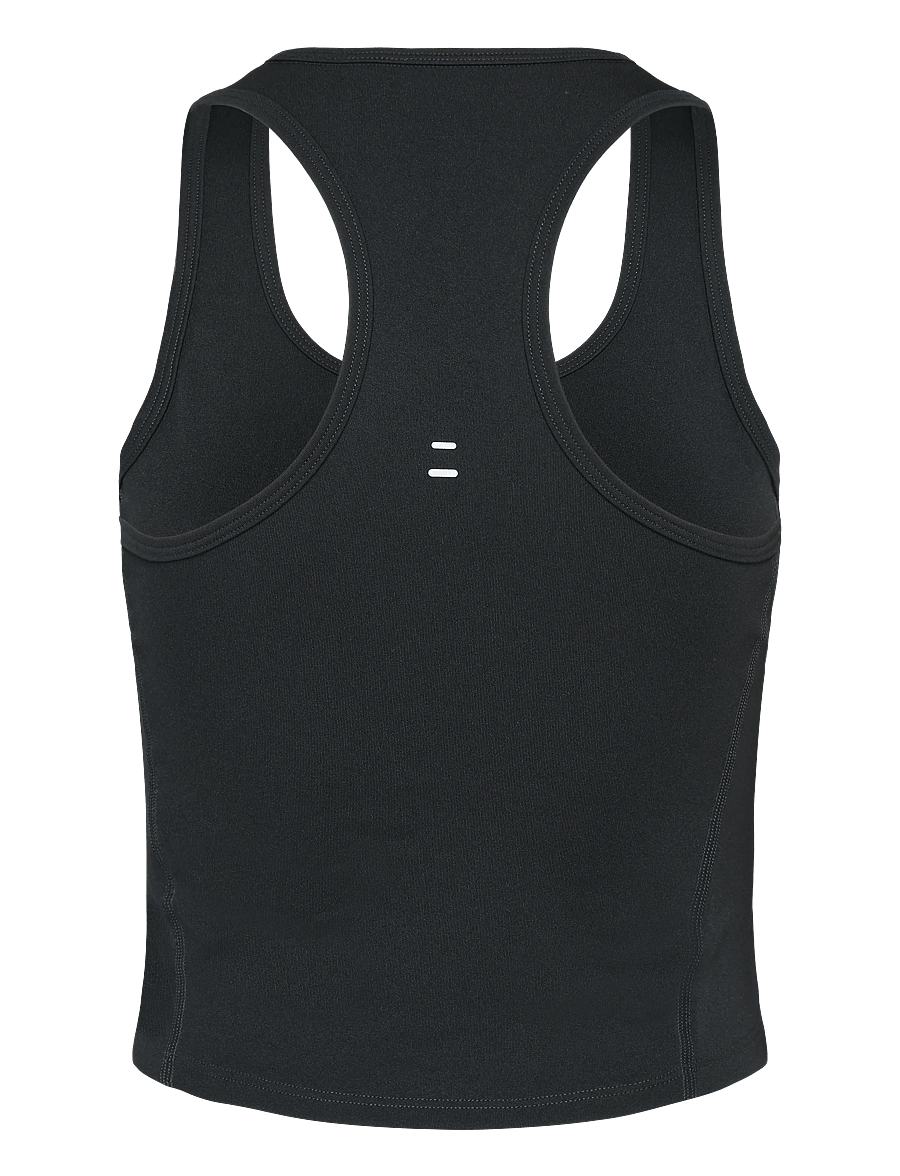 Nike - W NK TEMPO SWOOSH RUN DF TANK - crop tops - black/reflective silv/white - 1