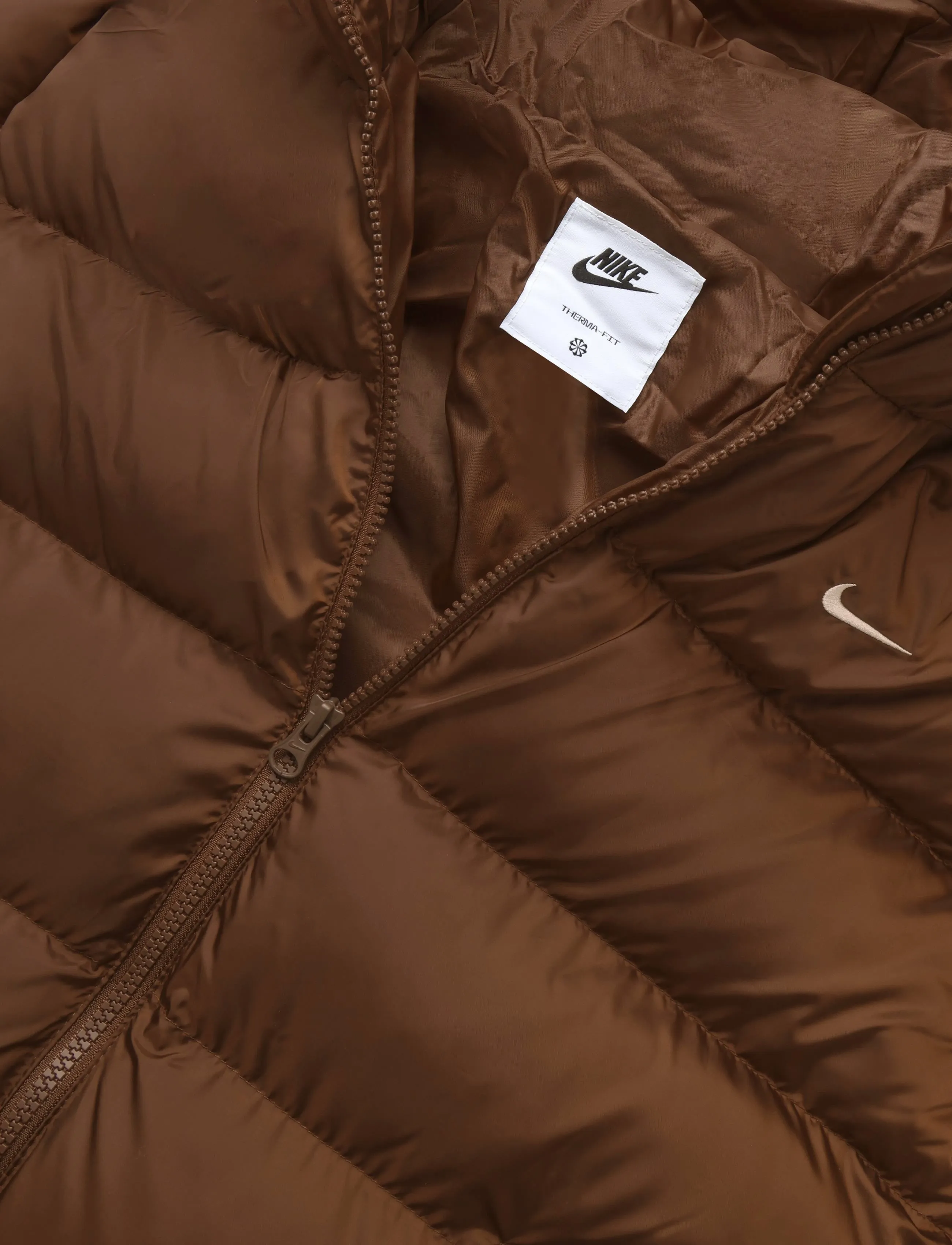 Nike - W NK TF SYN CLSSC PARKA - jackets - cacao wow/sail - 2