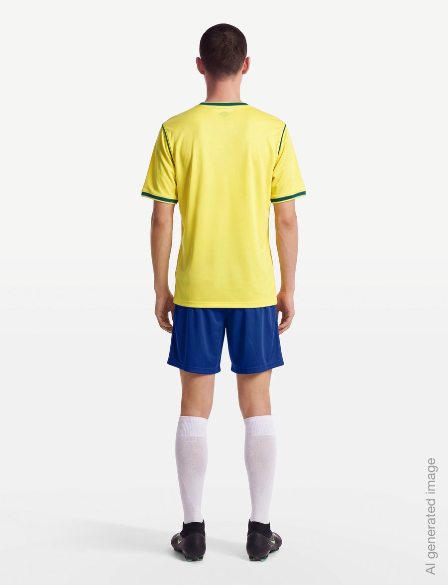 Nike - Brazil National Team 2026 Stadium Home - fodboldtrøjer - canary/light menta/geode teal - 4