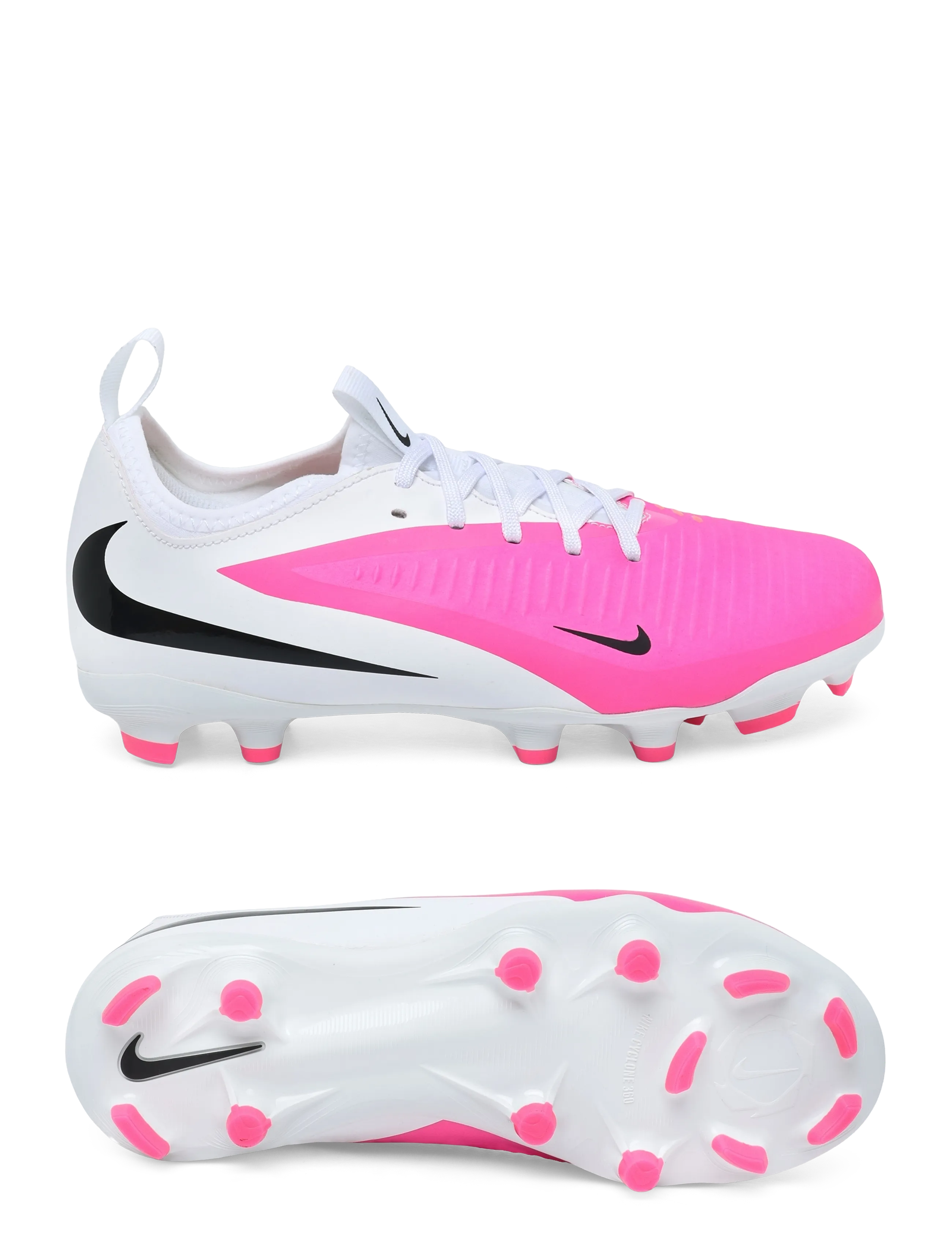 Nike JR PHANTOM 6 LOW ACAD FG/MG T - Fodbold - MULTI-COLOR/BLACK / white