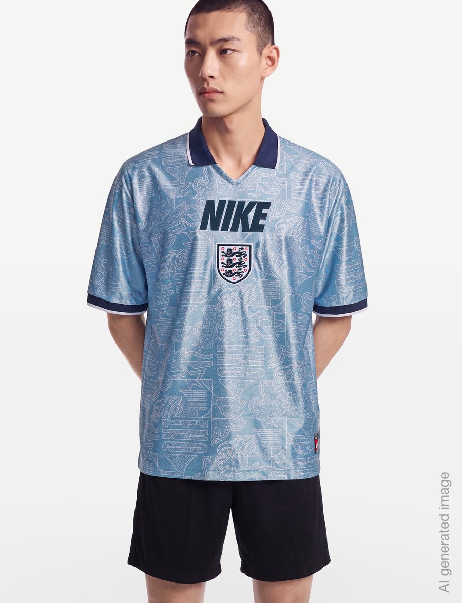 Nike - England Energy Men's Nike Dri-FIT SS Football Top - football shirts - work blue/white/obsidian - 3