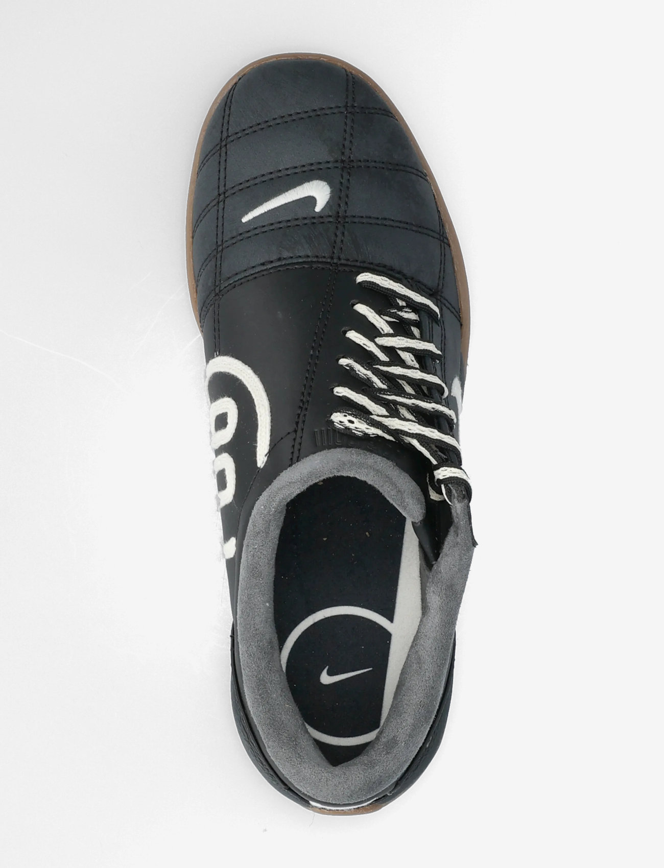 Nike - NIKE T90 - lave sneakers - black/coconut milk-gum dark brown - 3