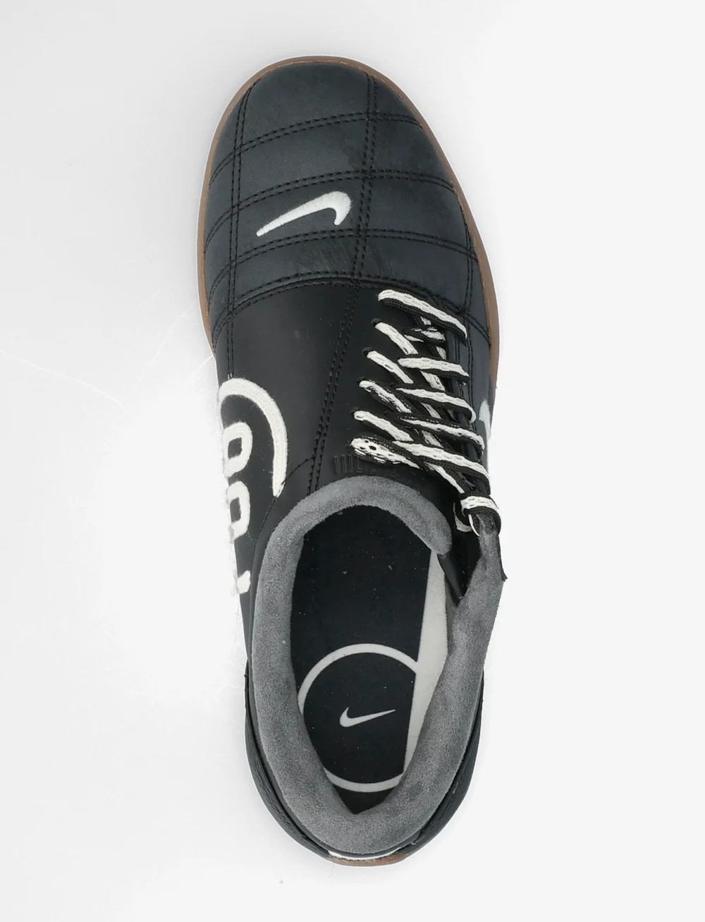 Nike - NIKE T90 - låga sneakers - black/coconut milk-gum dark brown - 3