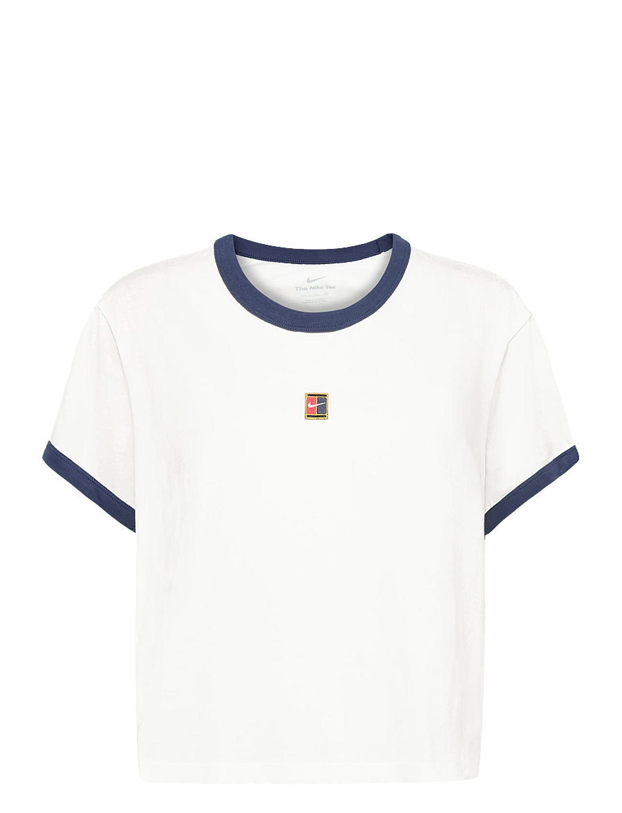 Nike - W NK SS TEE HRTG RCQT RNGR MOD - t-shirts - sail/midnight navy - 0