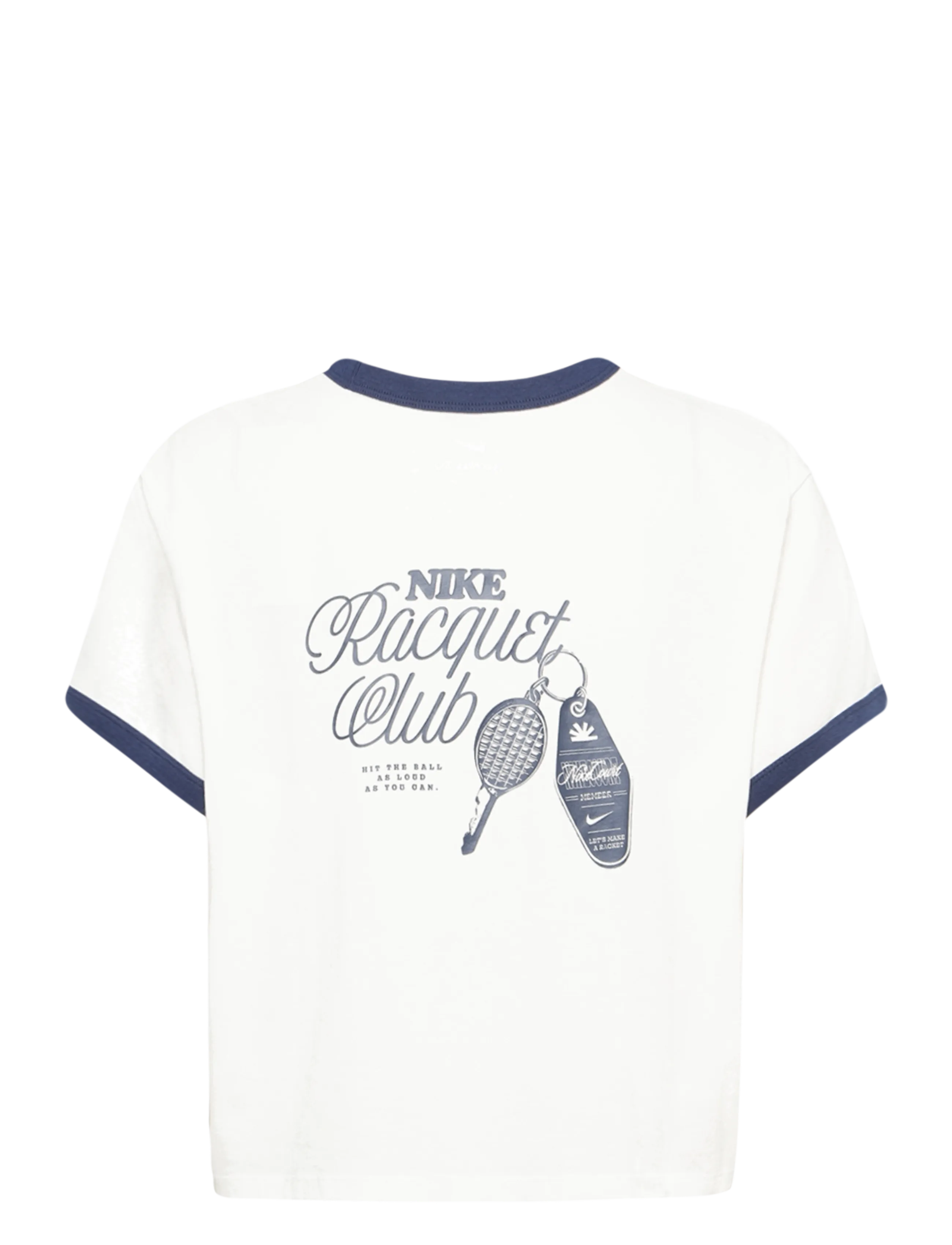 Nike - W NK SS TEE HRTG RCQT RNGR MOD - t-shirts - sail/midnight navy - 1