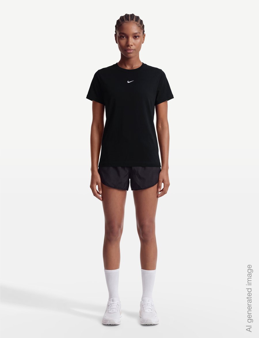 Nike - W NSW CLASSIC SS TEE - alussärgid ja t-särgid - black/white - 0