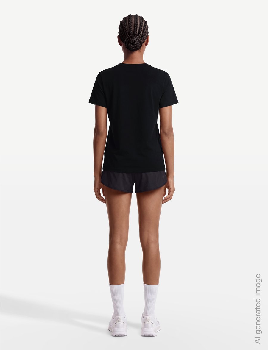 Nike - W NSW CLASSIC SS TEE - alussärgid ja t-särgid - black/white - 4