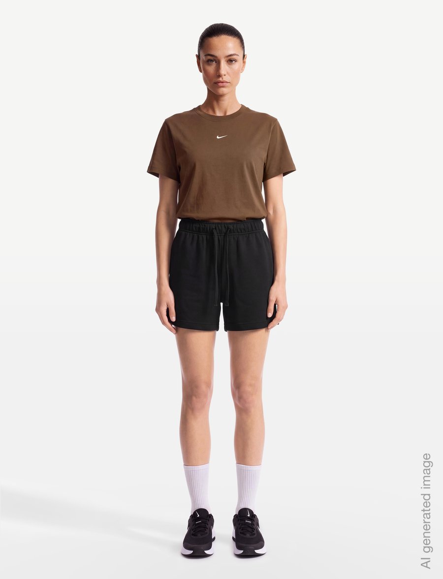 Nike - W NSW CLASSIC SS TEE - t-shirts - cacao wow - 0