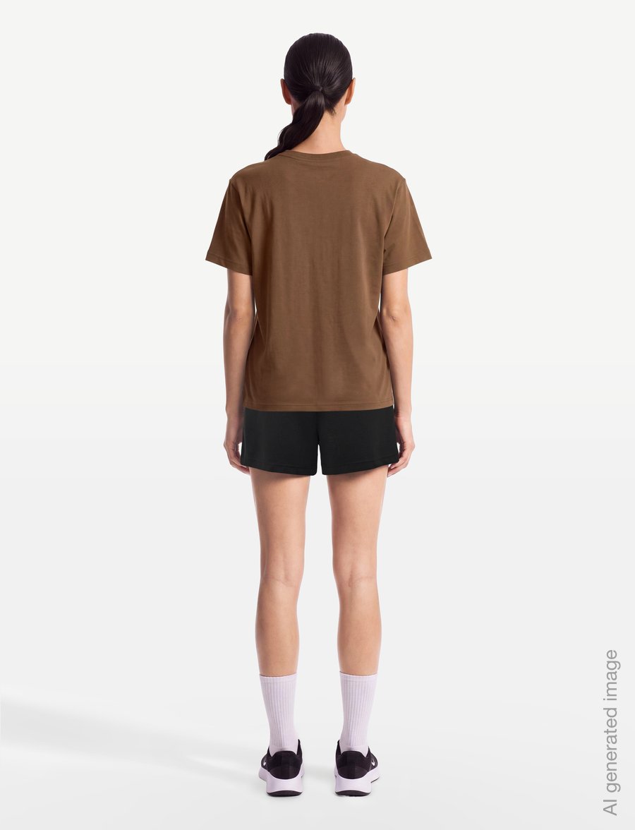 Nike - W NSW CLASSIC SS TEE - t-shirts - cacao wow - 4