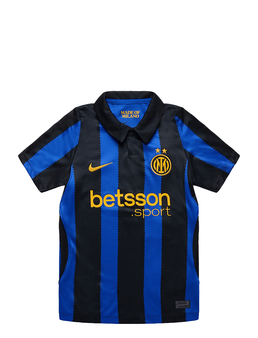 Nike - INTER Y NK DF JSY SS STAD HM - sporditopid - lyon blue/black/university gol - 0