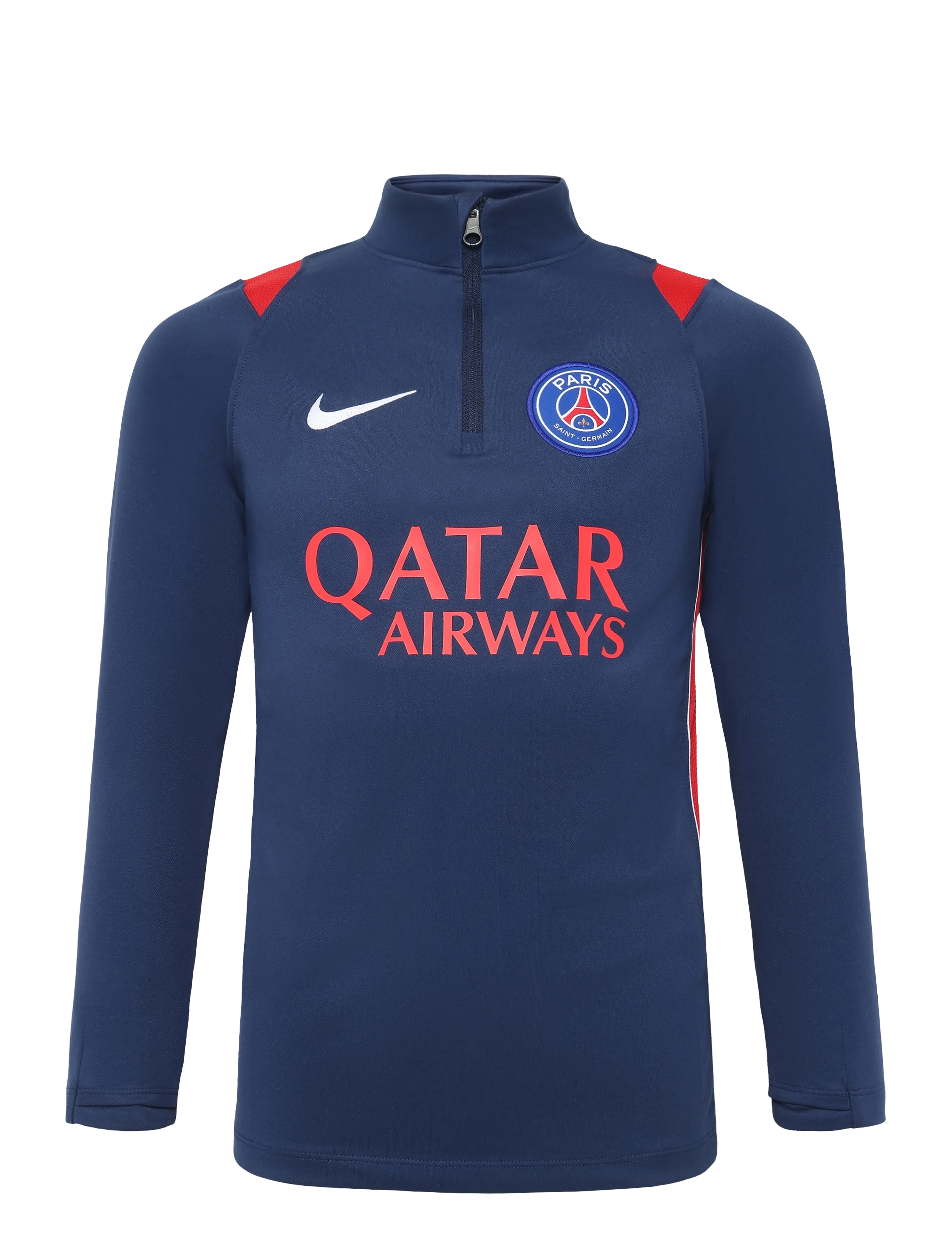 Nike Paris Saint Germain FC Nike Dri-FIT Drill Top - Fodbold - MIDNIGHT NAVY/UNIVERSITY RED/W / navy