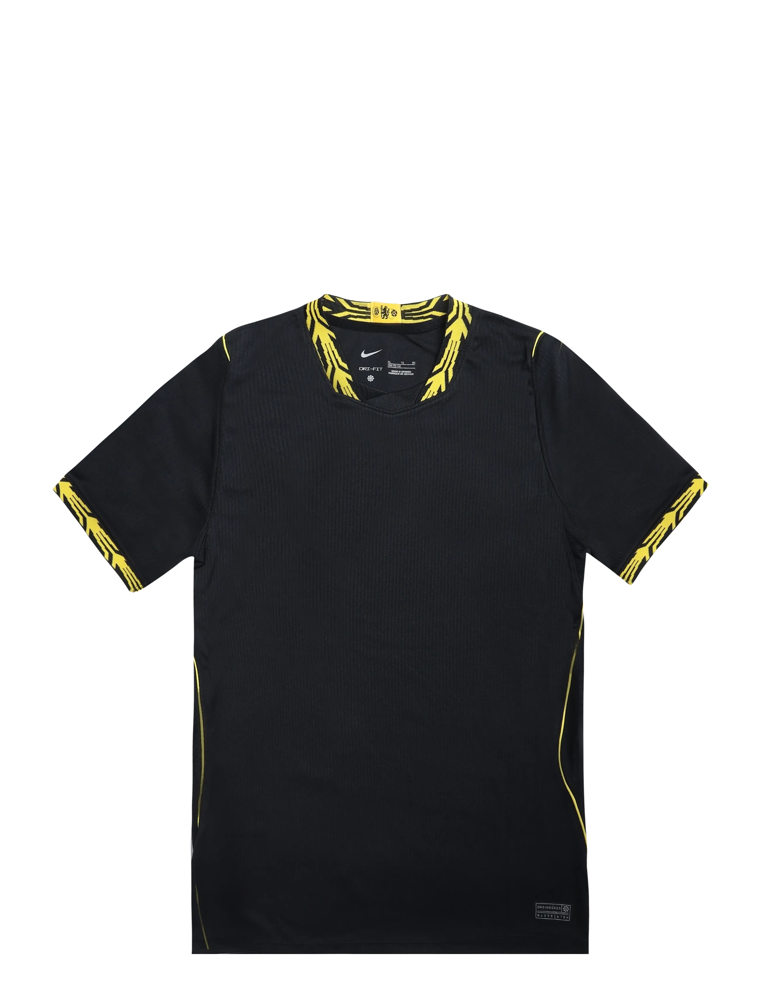 Nike CFC Y NK DF JSY SS STAD AW - Sportoberteile - BLACK/MIDWEST GOLD/MIDWEST GOL / black