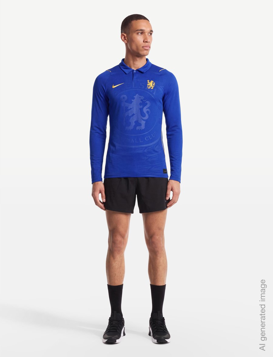 Nike - Chelsea FC Home Shirt 2026/27 Long Sleeves - jalgpallisärgid - bright blue/midwest gold/midwe - 0