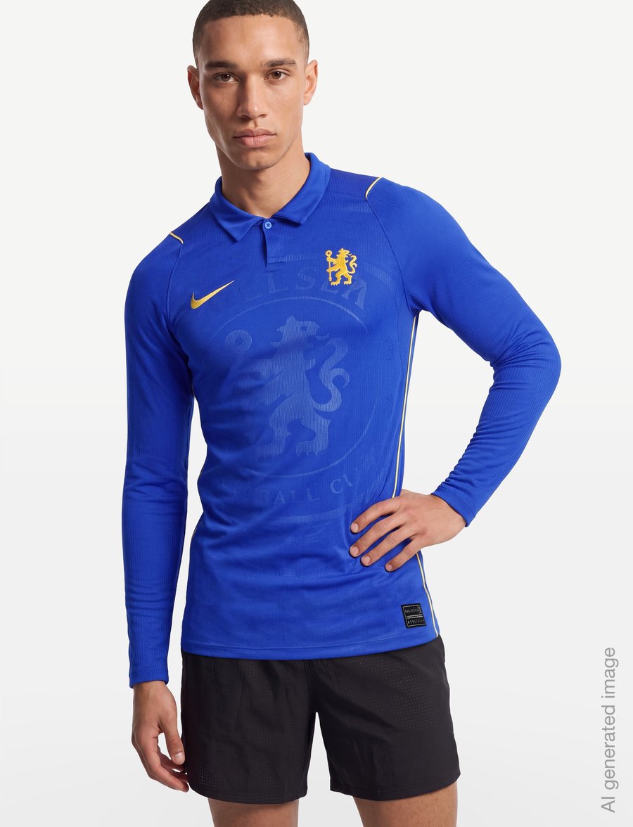 Nike - Chelsea FC Home Shirt 2026/27 Long Sleeves - jalgpallisärgid - bright blue/midwest gold/midwe - 3