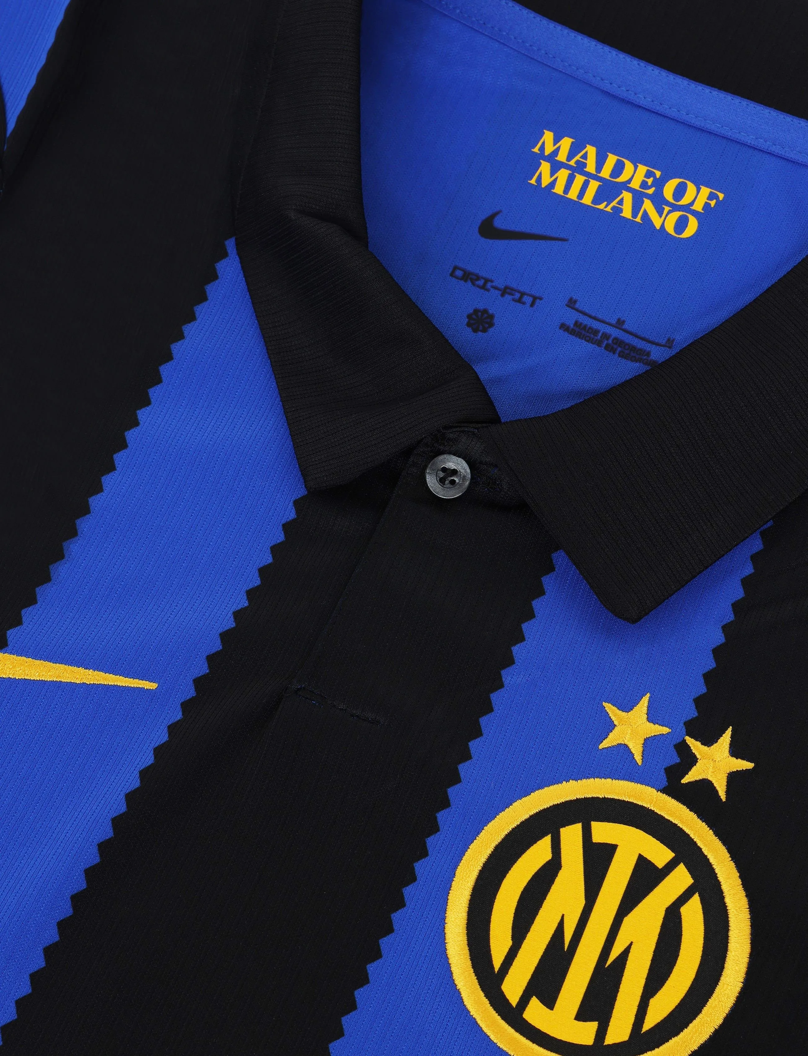 Nike - INTER M NK DF JSY SS STAD HM - fußballoberteile - lyon blue/black/university gol - 2
