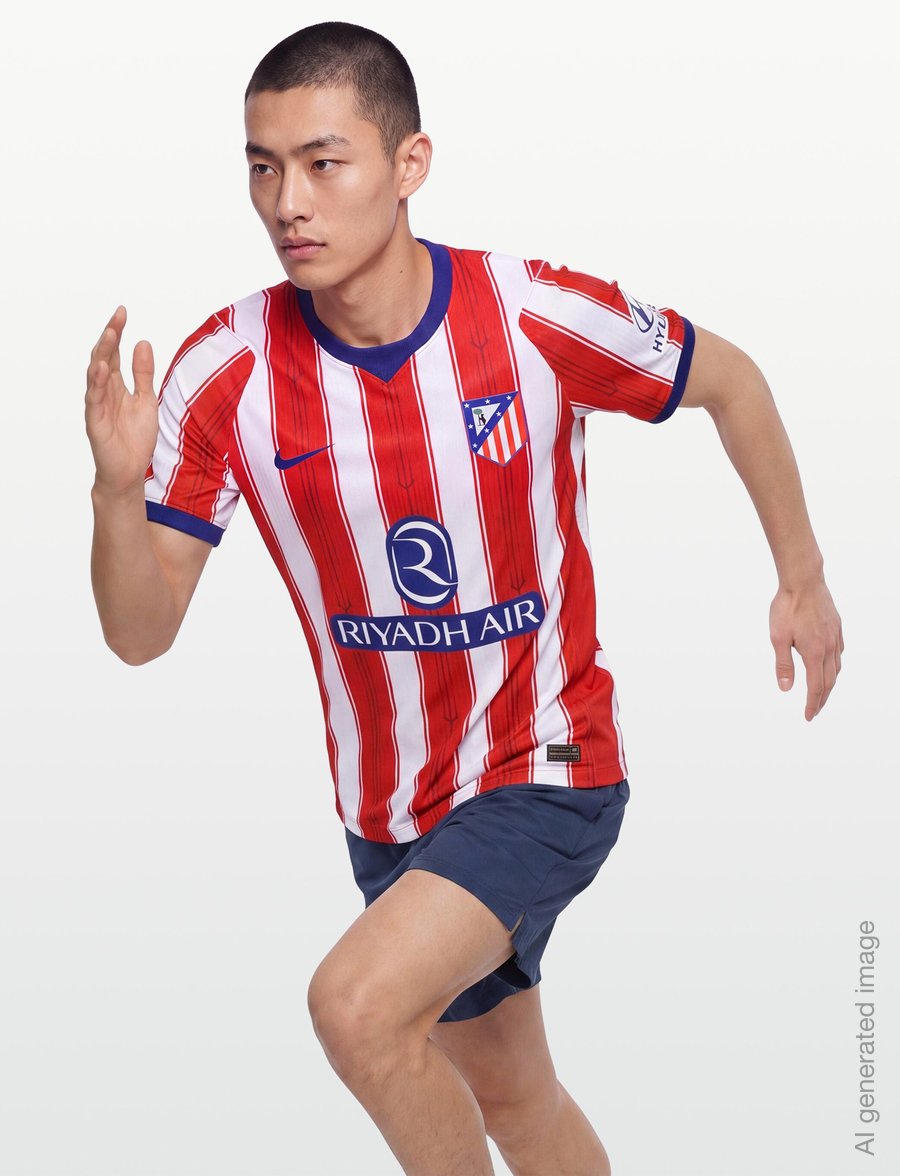 Nike - Atletico Madrid Nike Home Jersey 26/27 - fótboltatreyjur - white/university red/deep roya - 3