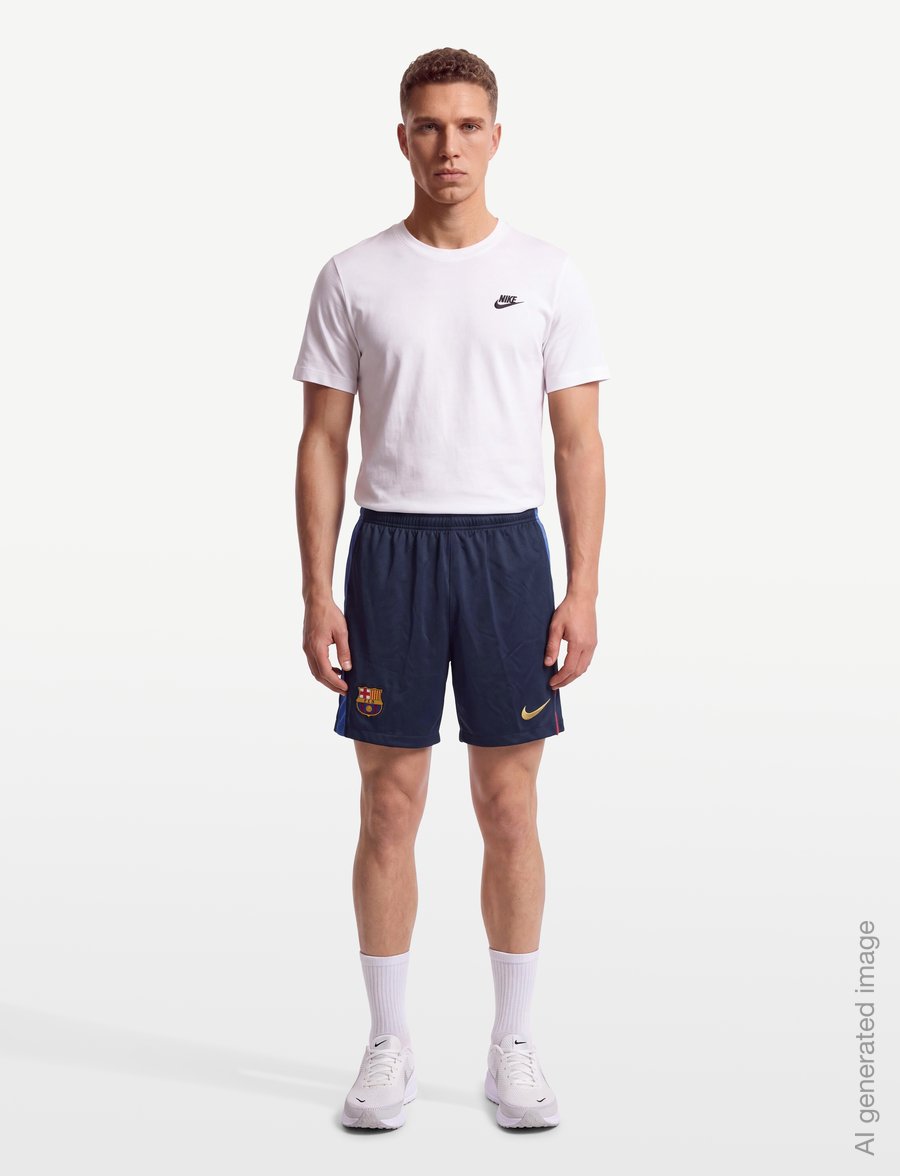 Nike - F.C. Barcelona 2026/27 Stadium Home Men's Nike Dri-FIT Football Replica Shorts - træningsshorts - blackened blue/mineral yellow - 0