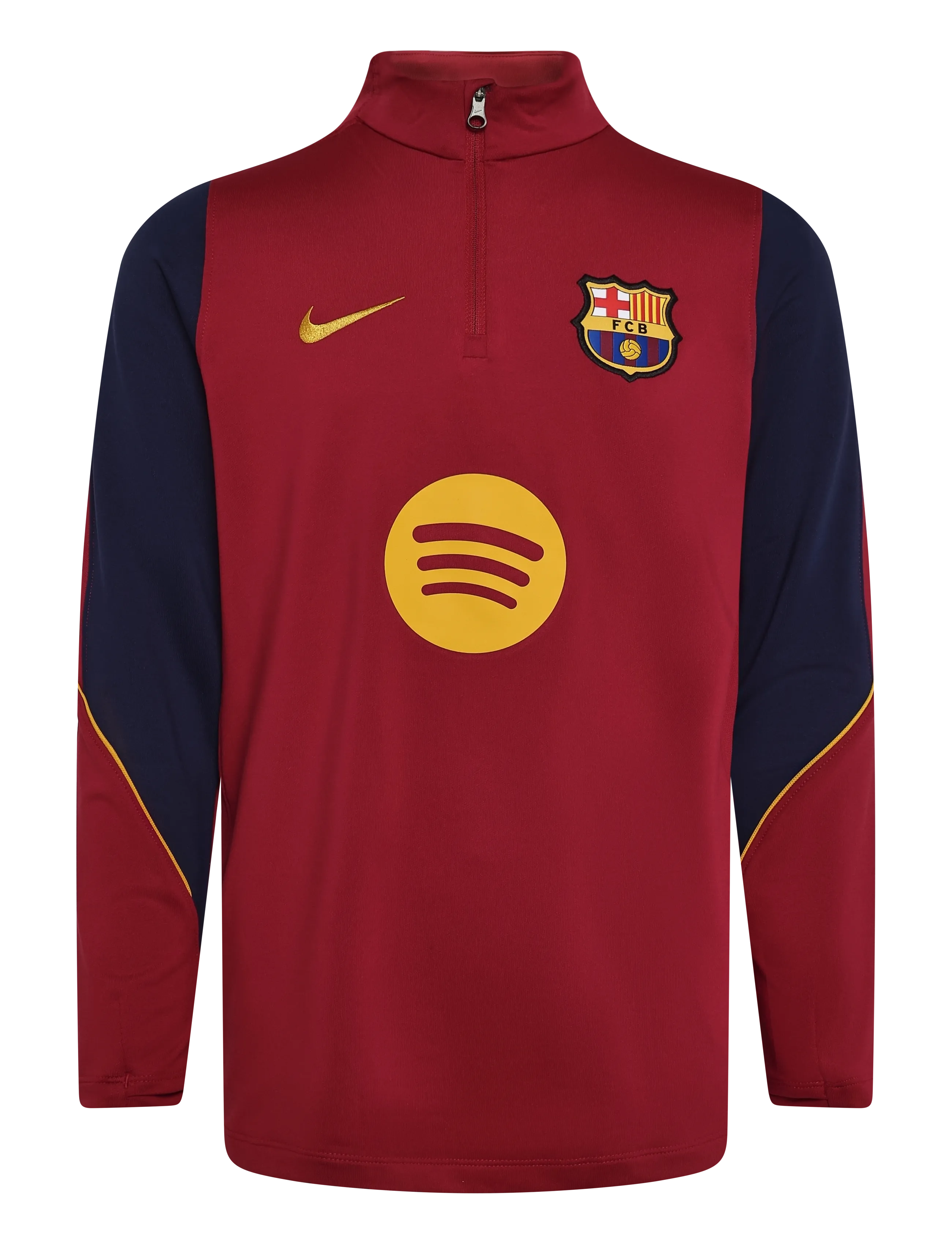 Nike FCB Y NK DF STRK DRILL TOP K - Tagasi kooli - NOBLE RED/BLACKENED BLUE/MINER / red