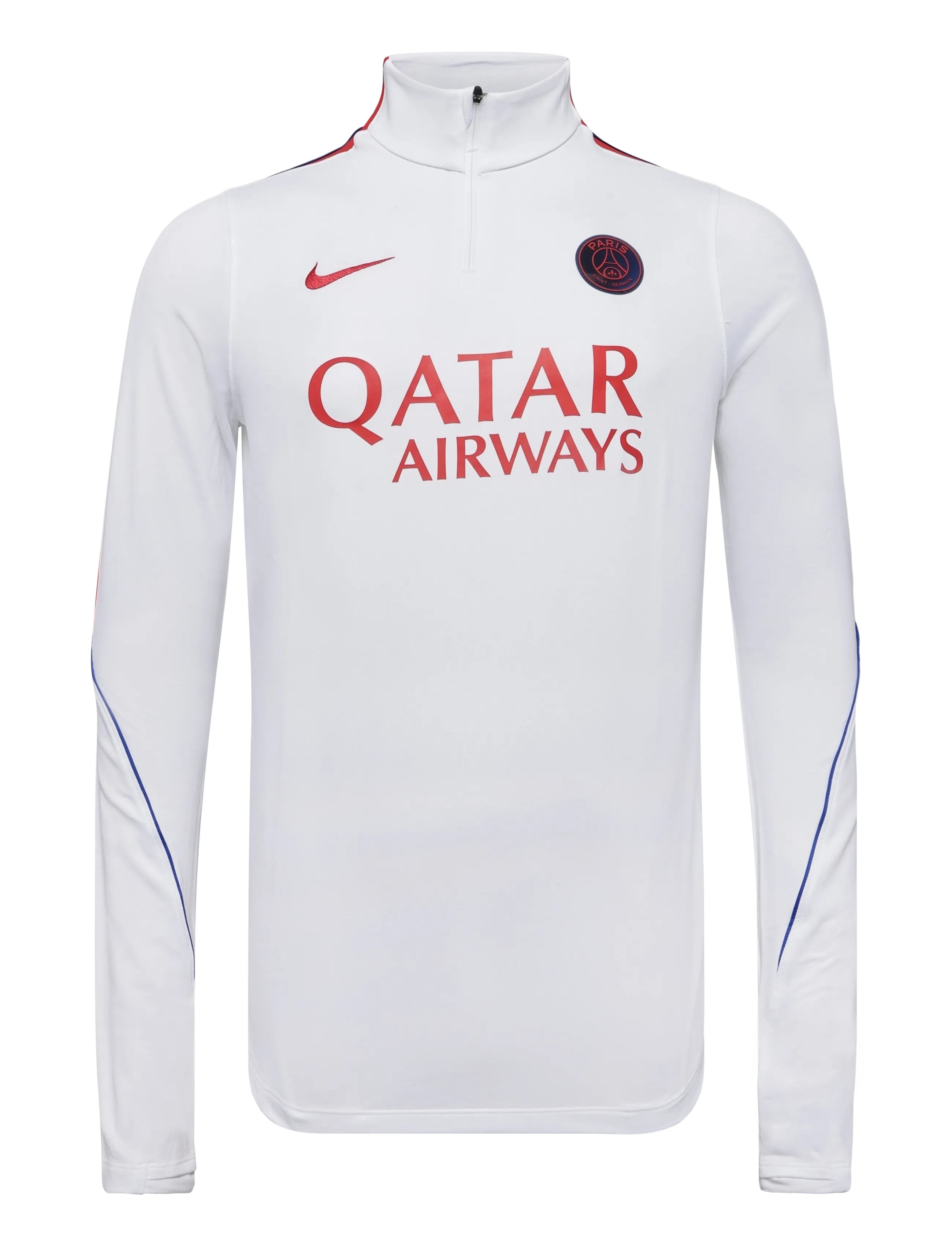Nike Paris Saint-Germain Strike Drill Top - Alussärgid - WHITE/GLOBAL RED/GLOBAL RED / white