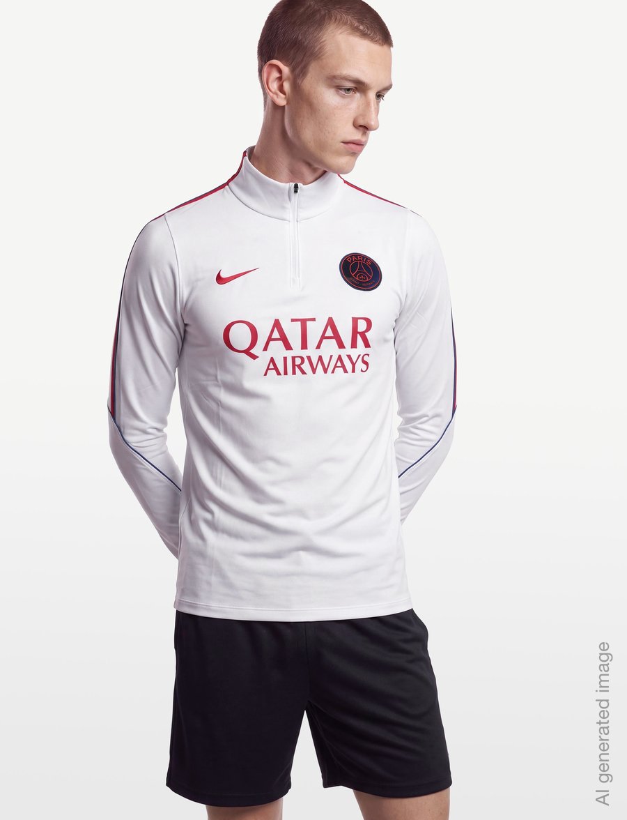 Nike - Paris Saint-Germain Strike Drill Top - top met lange mouwen - white/global red/global red - 3