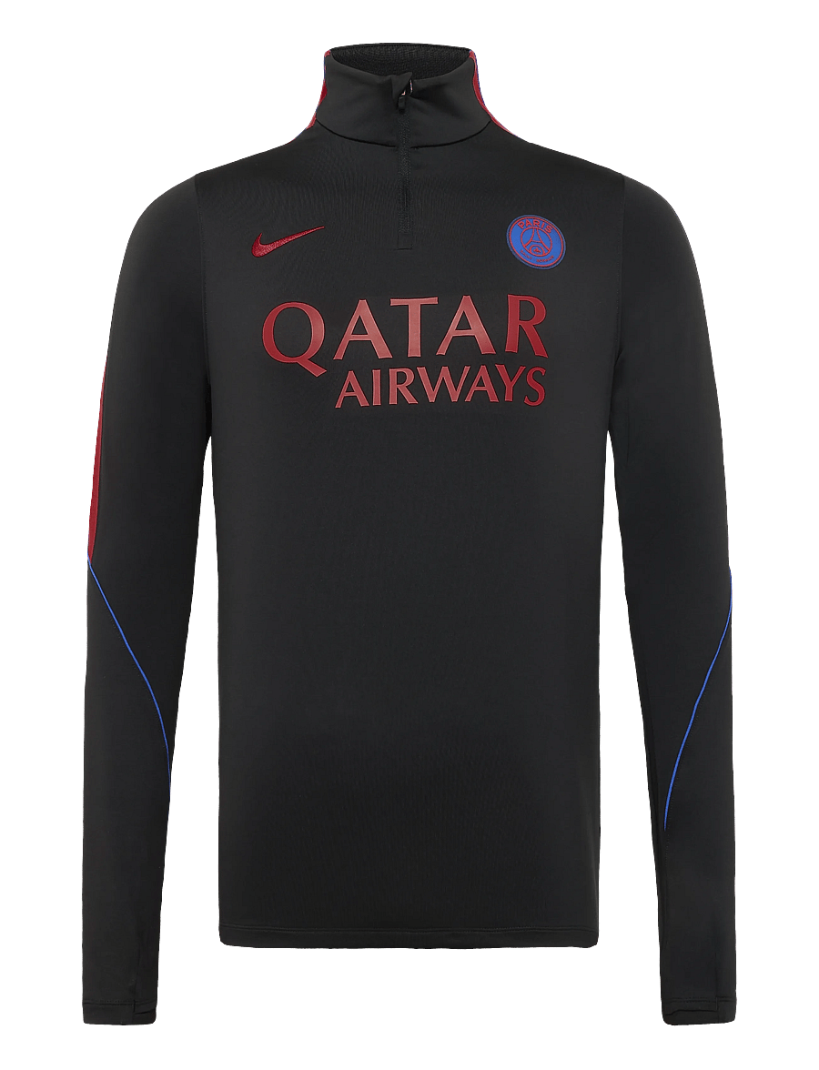 Nike - PSG M NK DF STRK DRILL TOP K - langarmshirts - black/global red/global red - 0