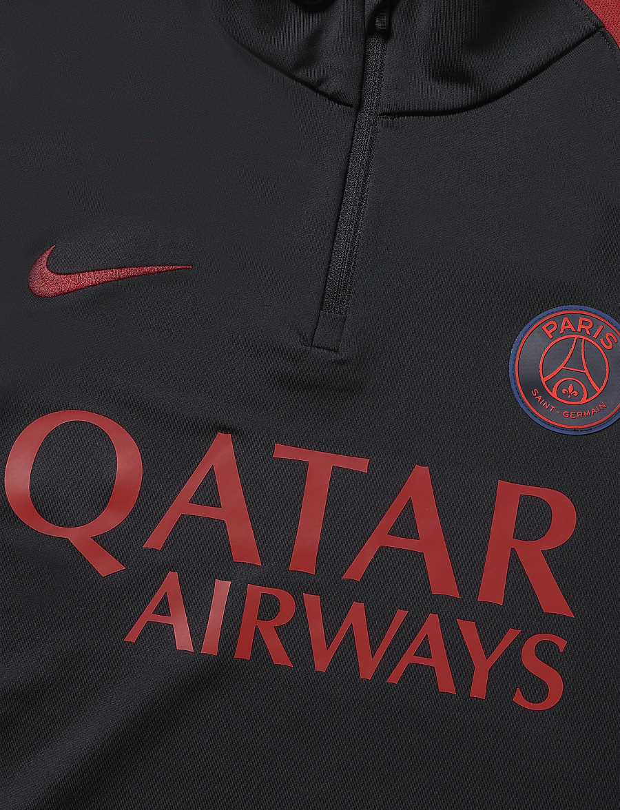 Nike - PSG M NK DF STRK DRILL TOP K - langarmshirts - black/global red/global red - 2