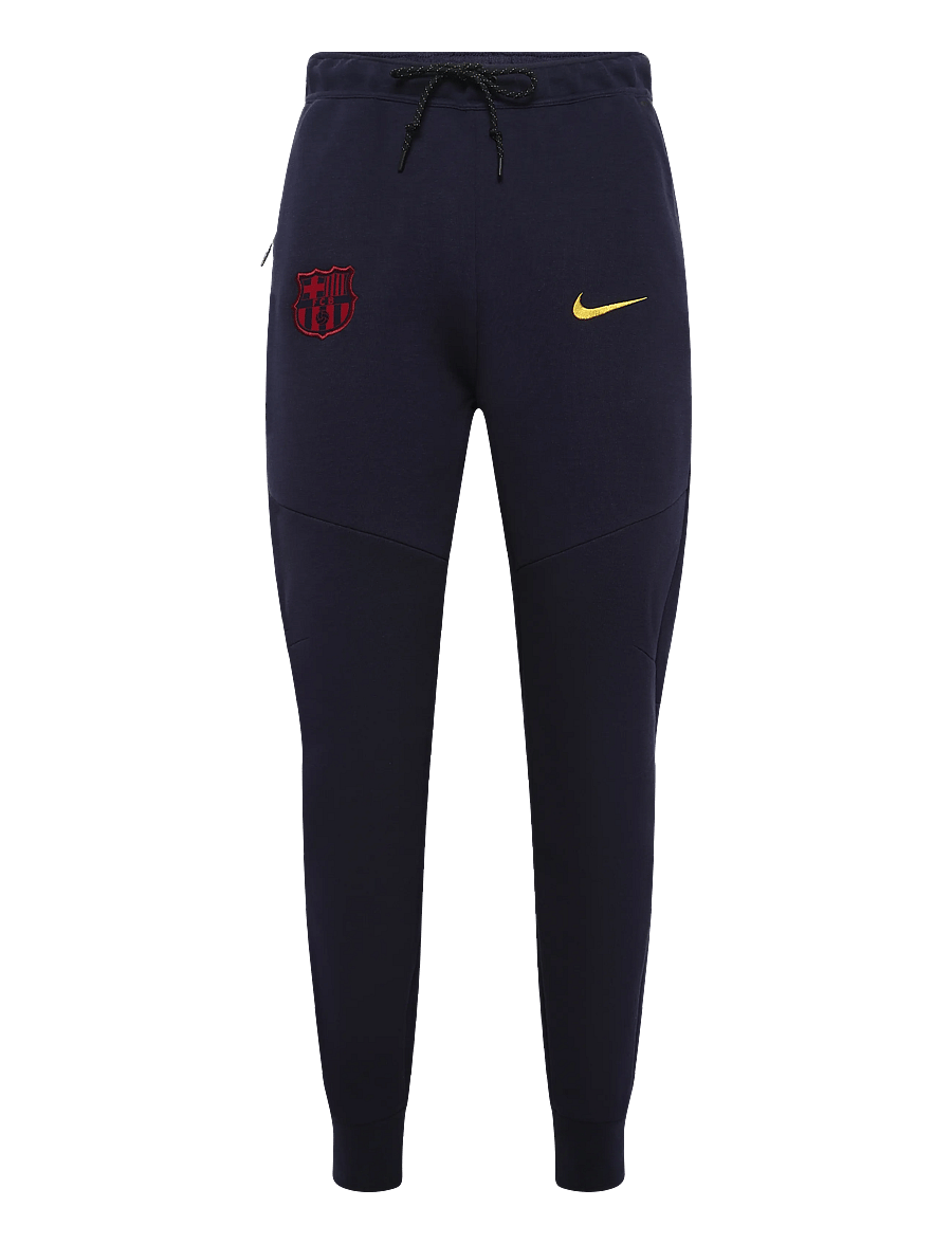 Nike - F.C. Barcelona Tech Fleece Men's Nike Football Joggers - sports pants - blackened blue/mineral yellow - 0