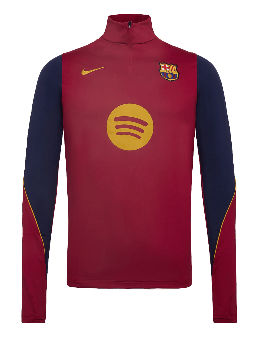 Nike - FCB M NK DF STRK DRILL TOP K - fotbollströjor - noble red/mineral yellow/miner - 0