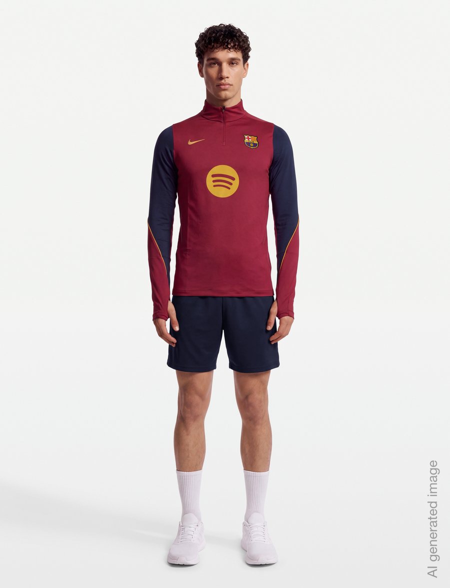 Nike - FC Barcelona DRILL TOP - fußballoberteile - noble red/mineral yellow/miner - 0