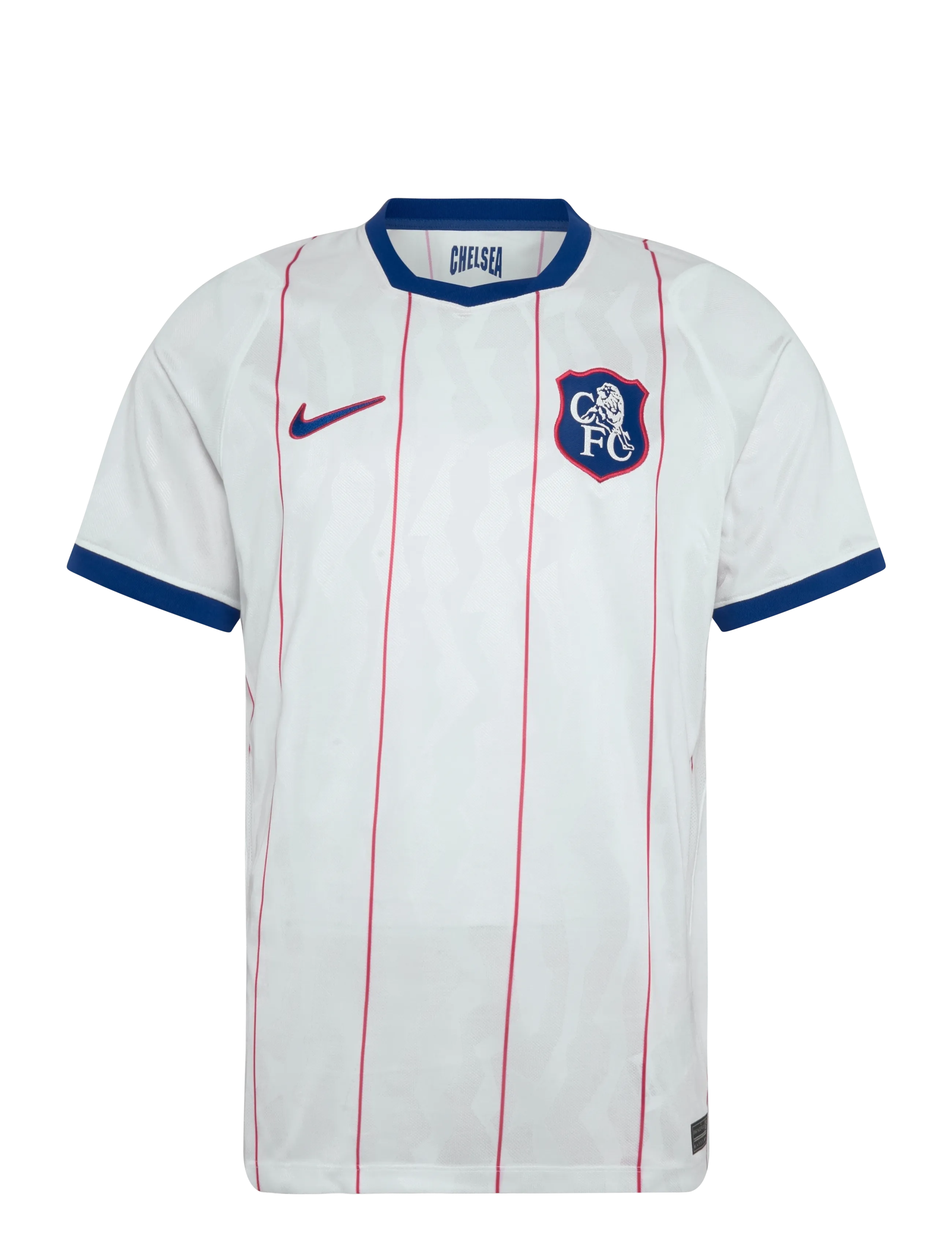 Nike Chelsea FC Men's Stadium 3rd Jersey 26/27 - Vis alt - WHITE/RUSH BLUE/GLOBAL RED/RUS / white