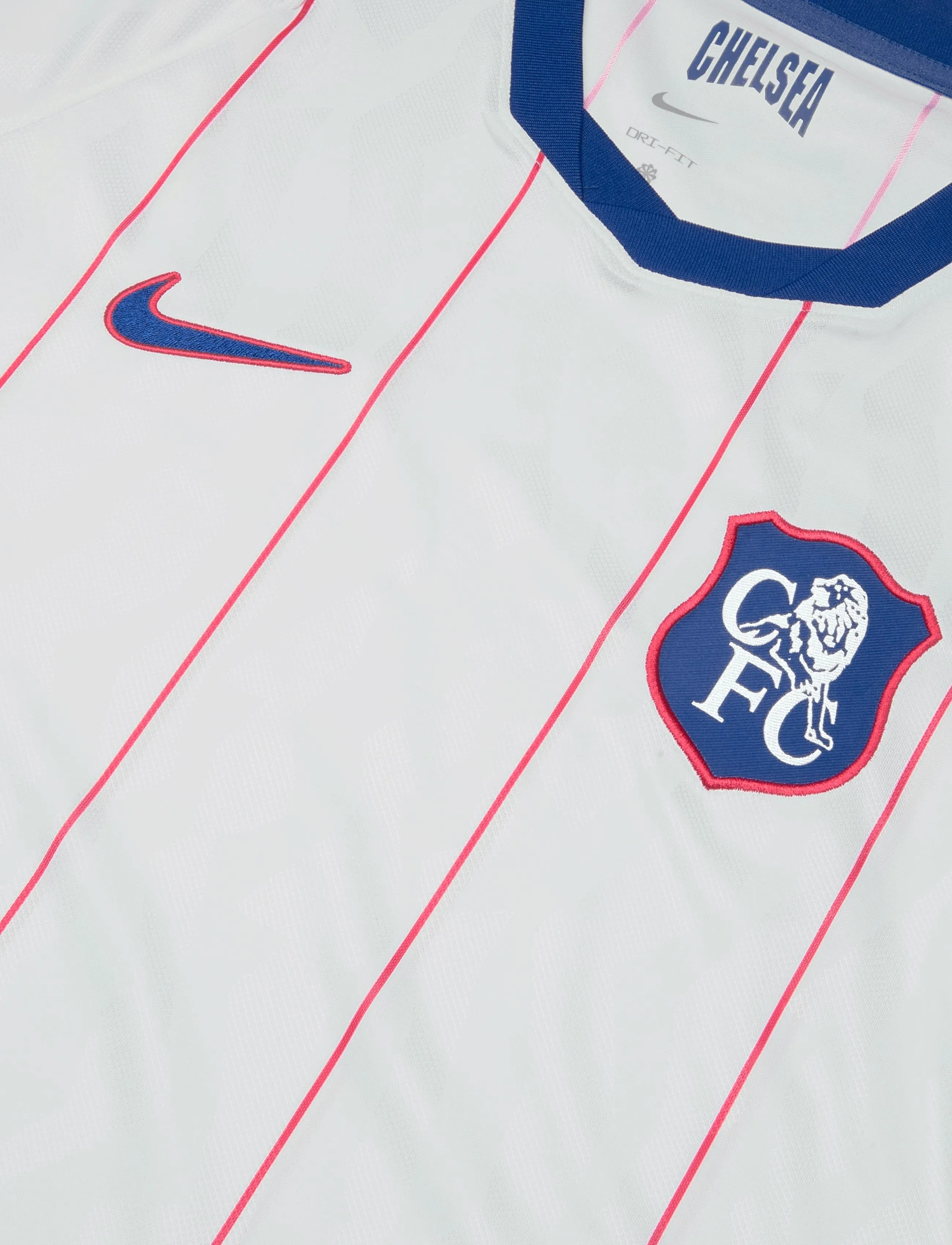 Nike - Chelsea FC Men's Stadium 3rd Jersey 26/27 - fodboldtrøjer - white/rush blue/global red/rus - 2