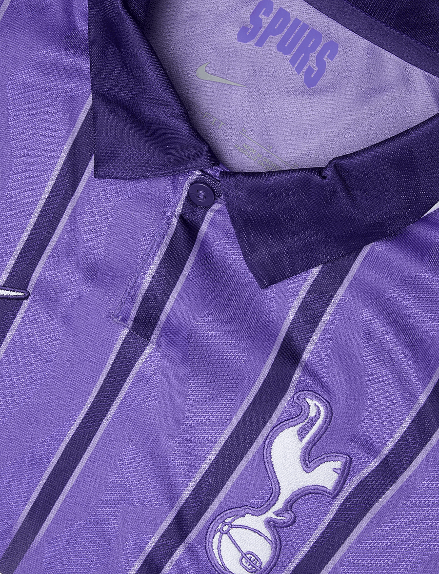 Nike - THFC MNK DF JSY SS STAD 3R - fodboldtrøjer - psychic purple/new orchid/whit - 2