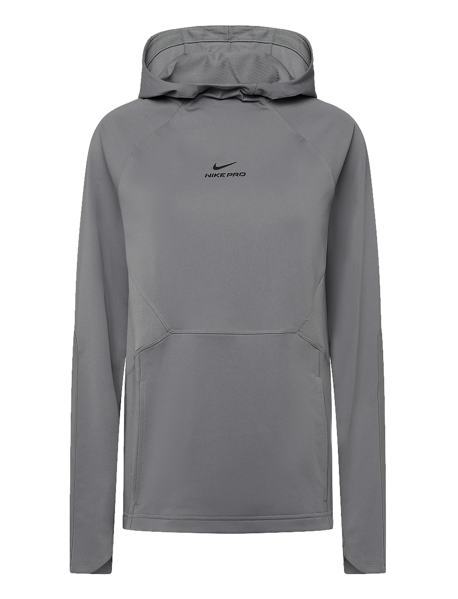 Nike - M NP DF NPT MIDLAYER TOP - huvtröjor - smoke grey/black - 0